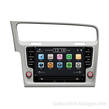 In-dash car DVD player for VW GOLF 7 2013-, NAV/CD/MP3/DVD/USB/SD/BT, with 8" TFT monitor